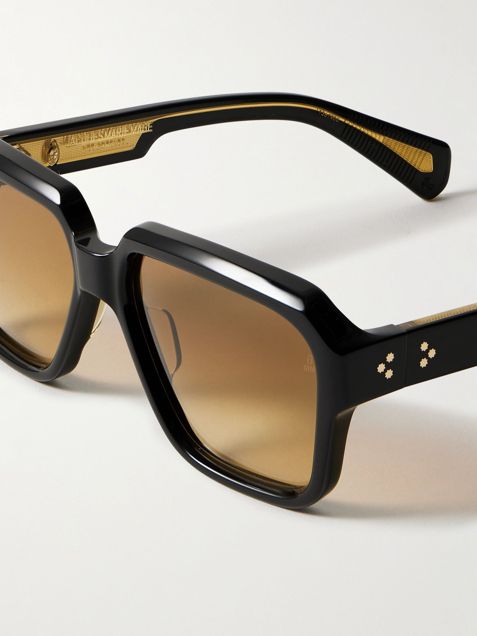 Alfred D-Frame Acetate Sunglasses Black - 3