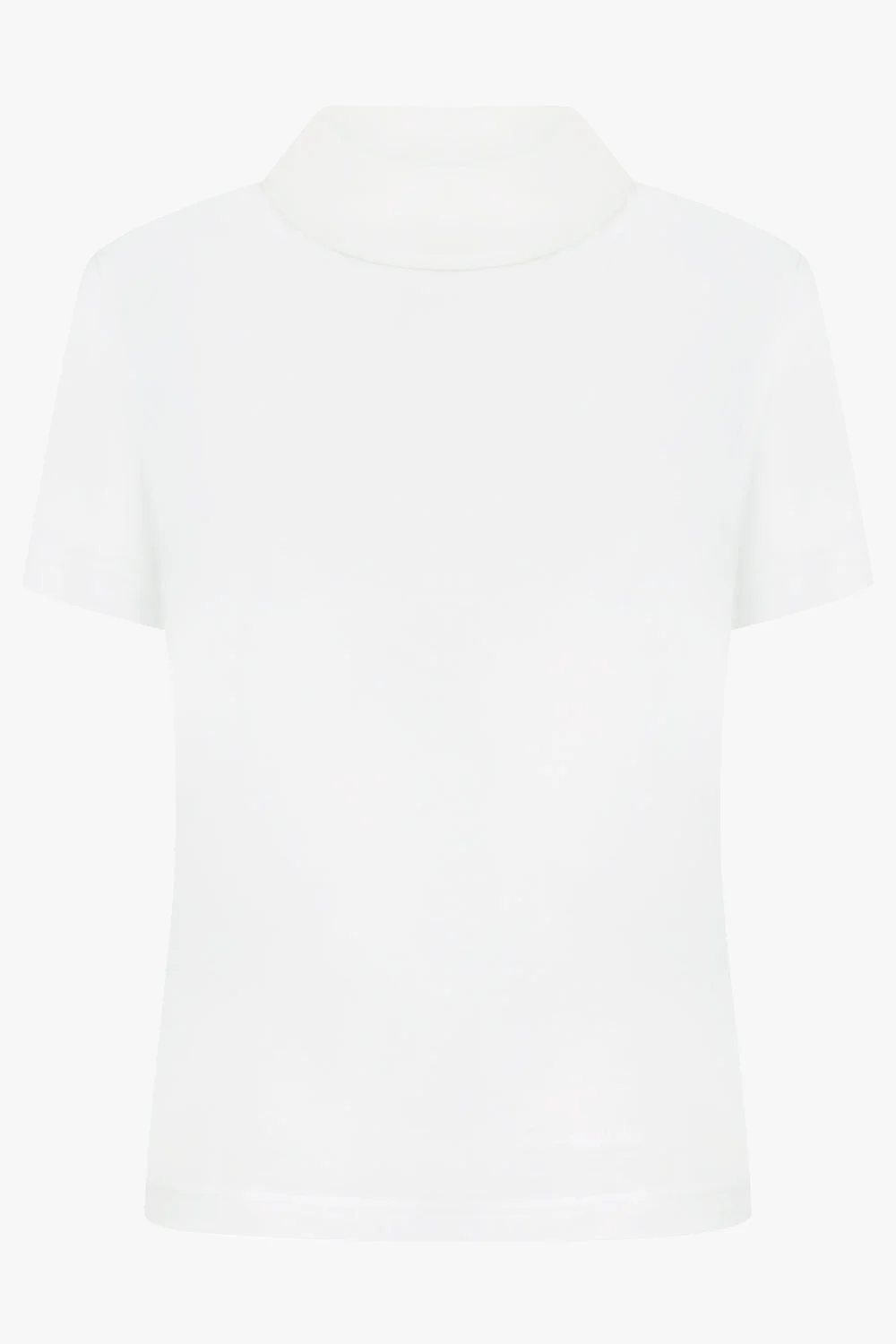 HIGH COLLAR TOP | WHITE - 1