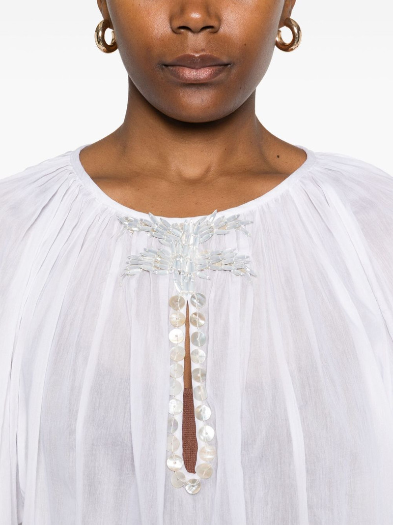 bead-detail shirt 5