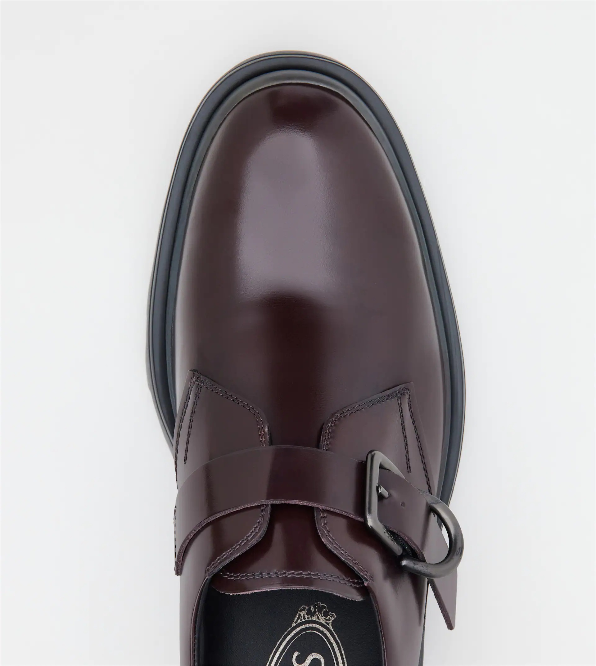 MONKSTRAPS IN LEATHER - BURGUNDY - 5