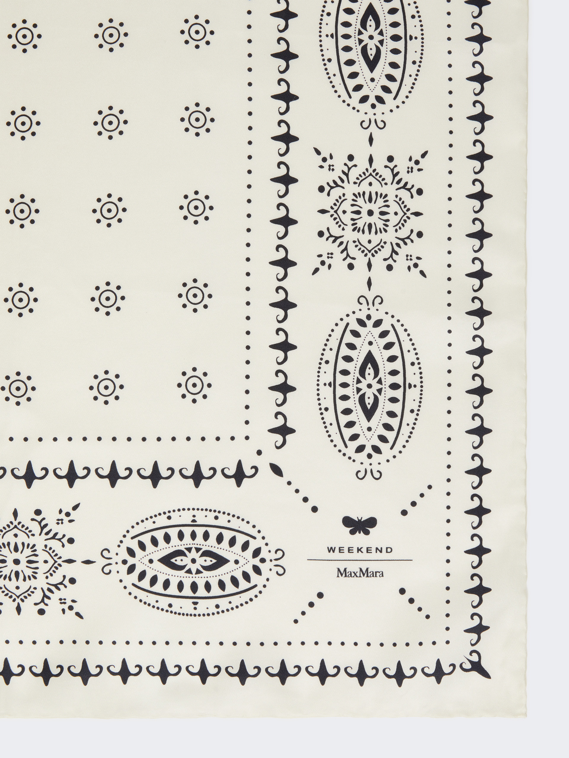SIAM Printed silk scarf - 2