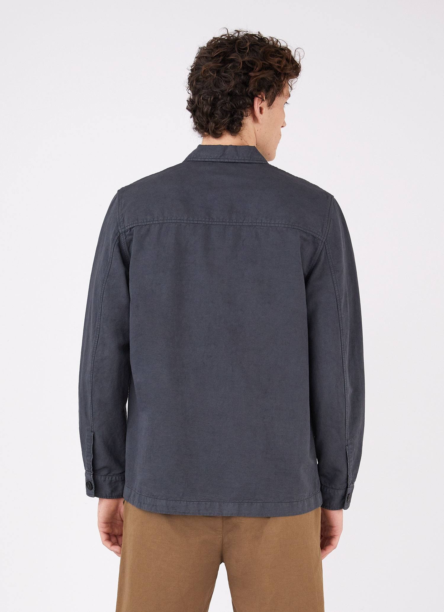 Cotton Linen Twin Pocket Jacket - 4
