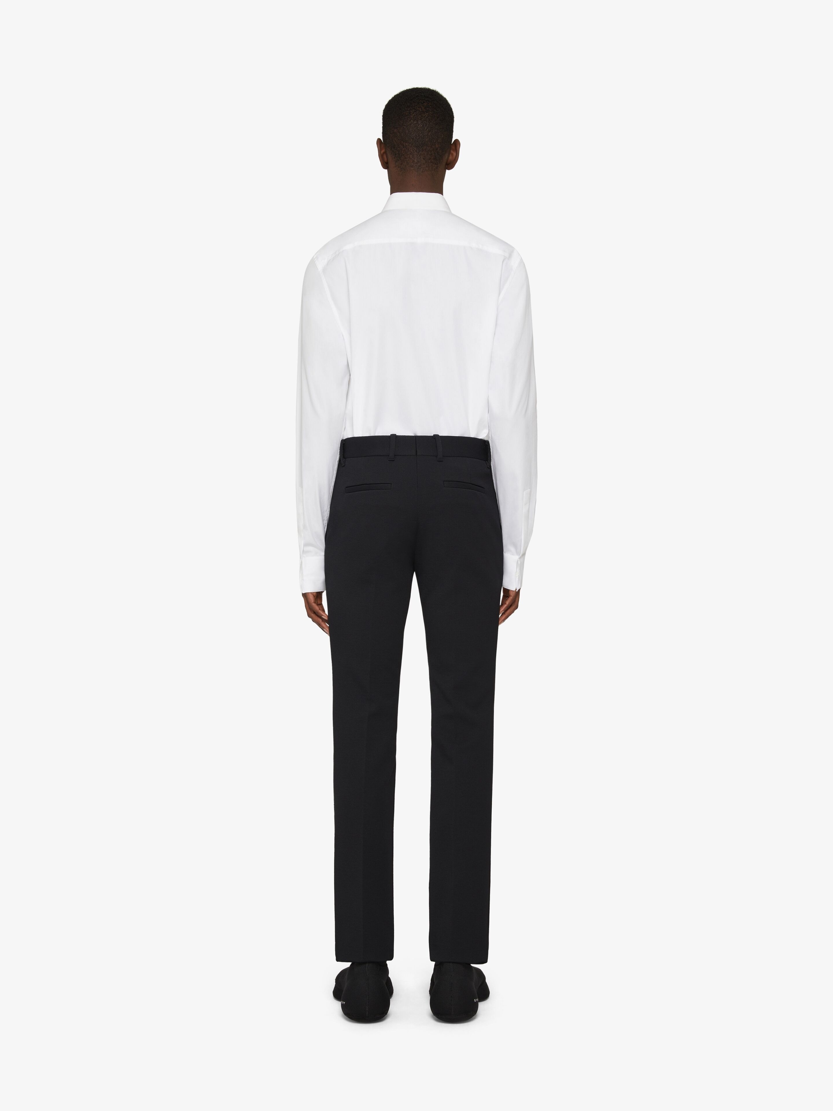 SHIRT IN POPLIN WITH COLLAR DETAILS - 4