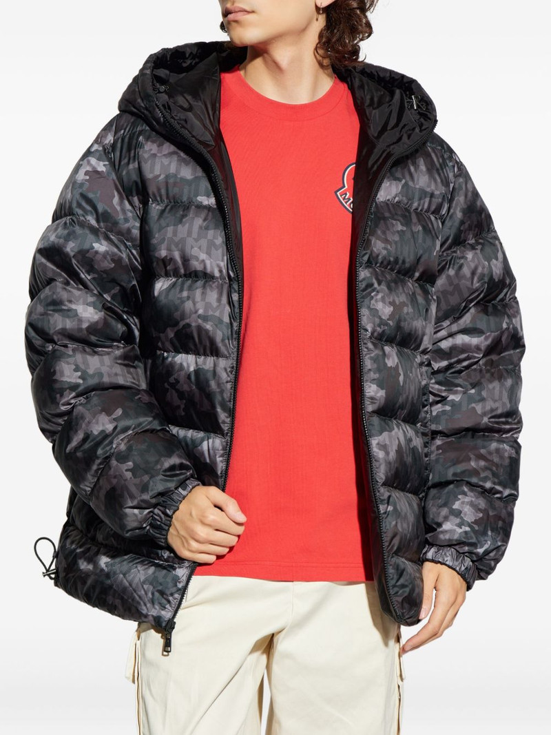 zip-fastening hooded puffer jacket 3