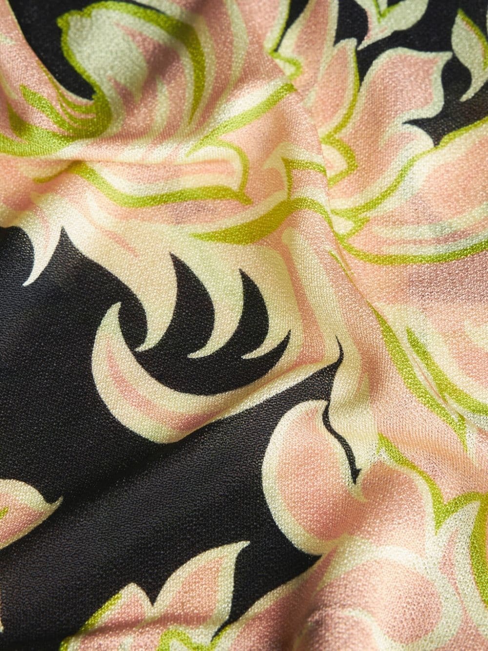 floral-print high-waisted trousers - 6