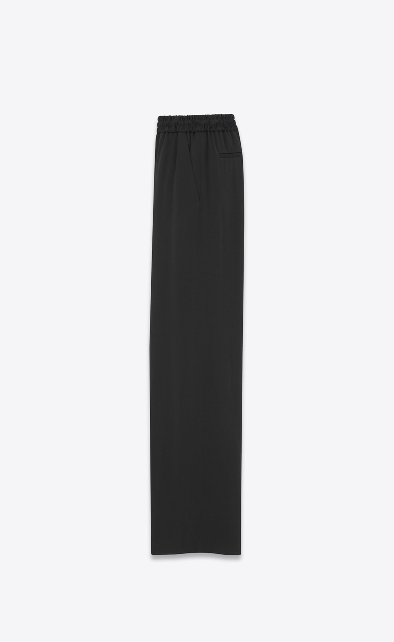SAINT LAURENT flared sweatpants in satin crepe outlook