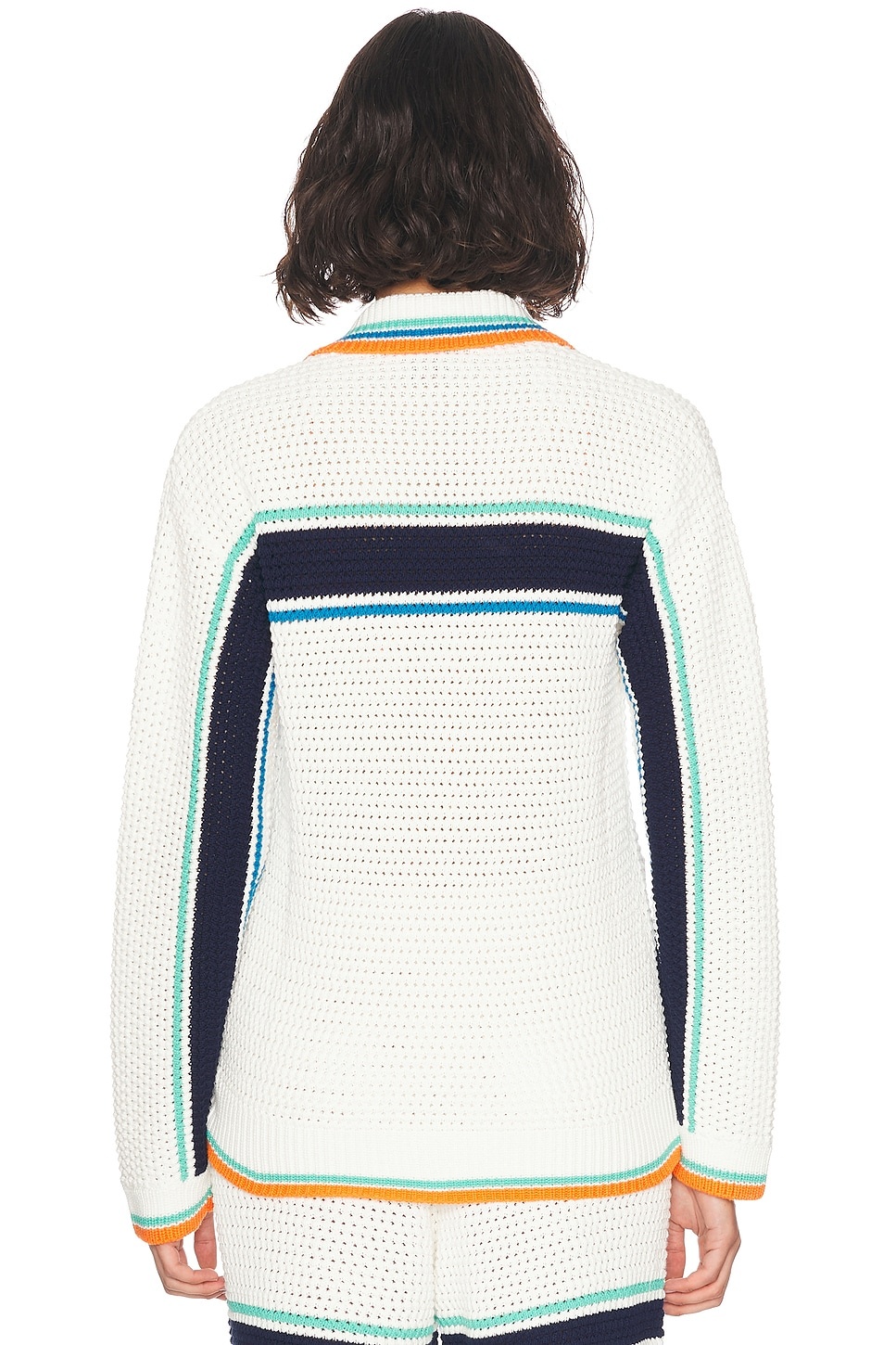 Crochet Effect Tennis Shacket - 4