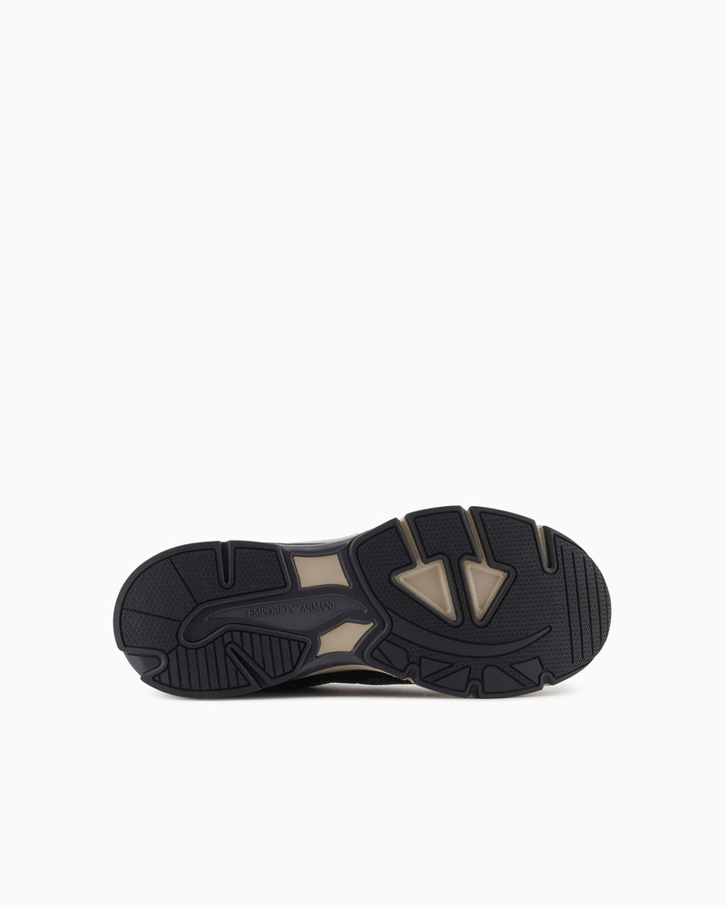 Travel Essential mesh and suede sneakers 6