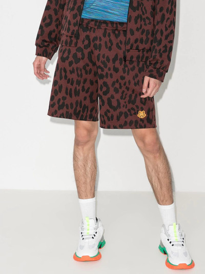 KENZO leopard print shorts outlook