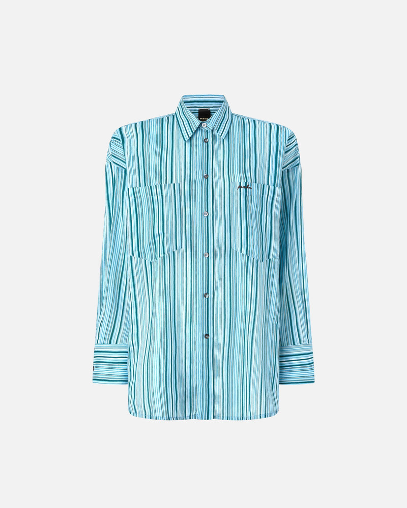 STRIPED COTTON SHIRT WITH POCKETS 1