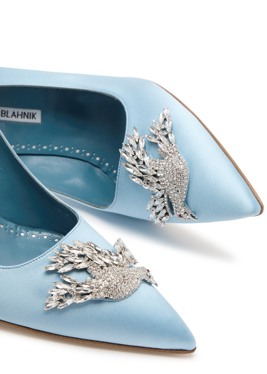 Palos 90 embellished satin pumps - 3