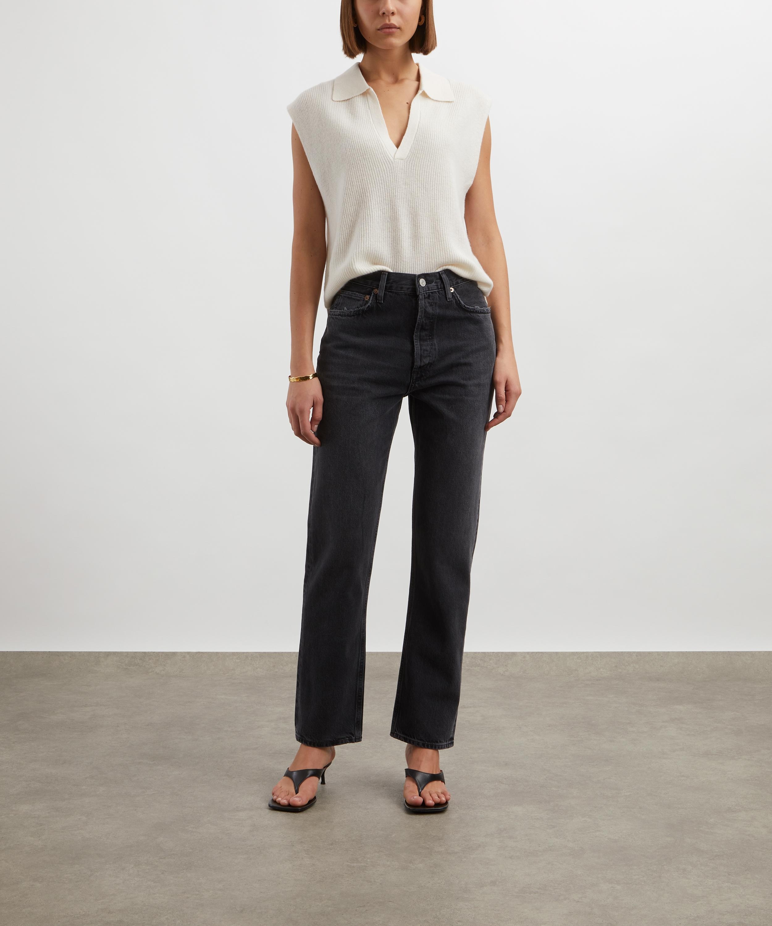 90s Pinched Waist High-Rise Straight Jeans - 2