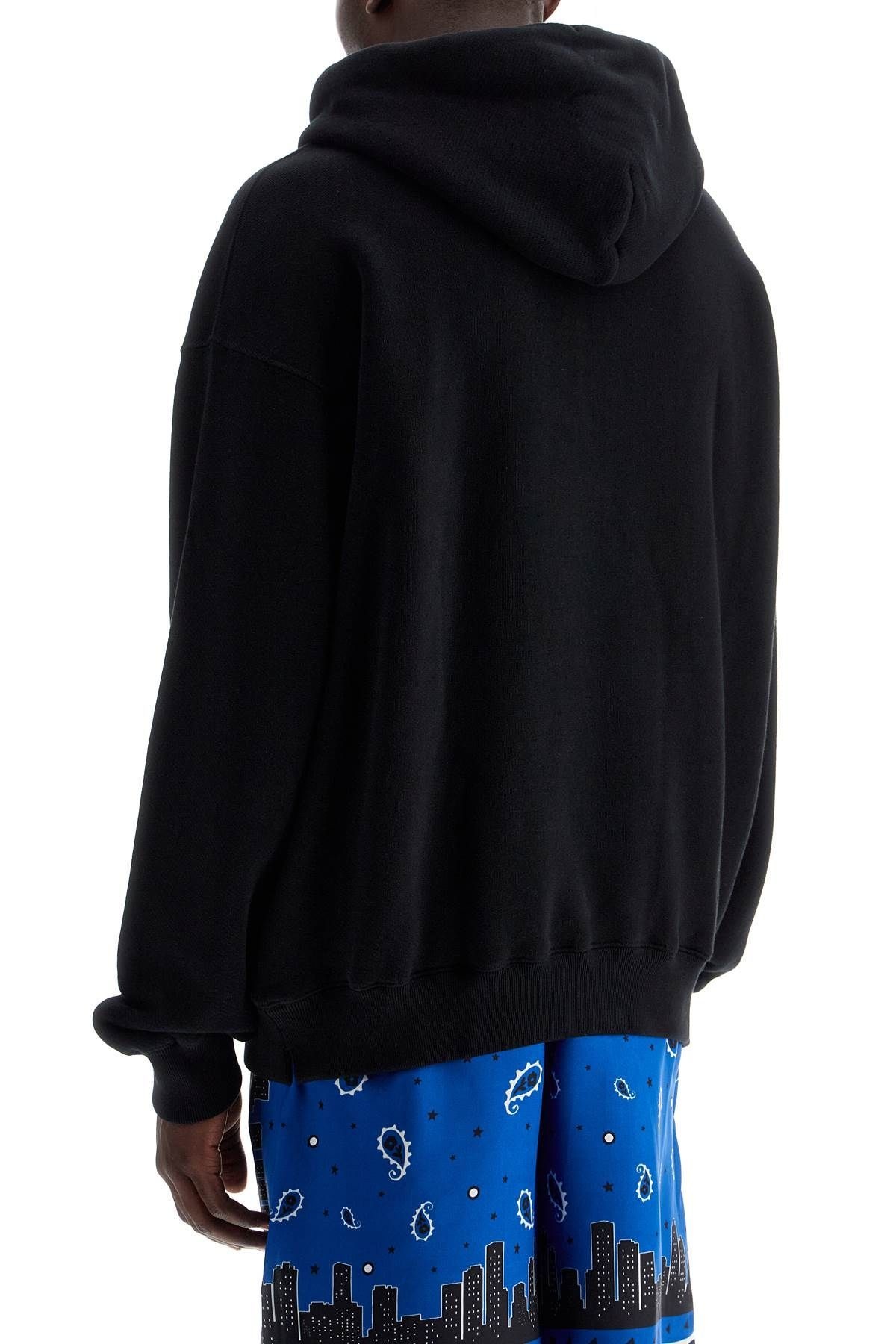 HOODED SWEATSHIRT WITH OFF PRINT - 4