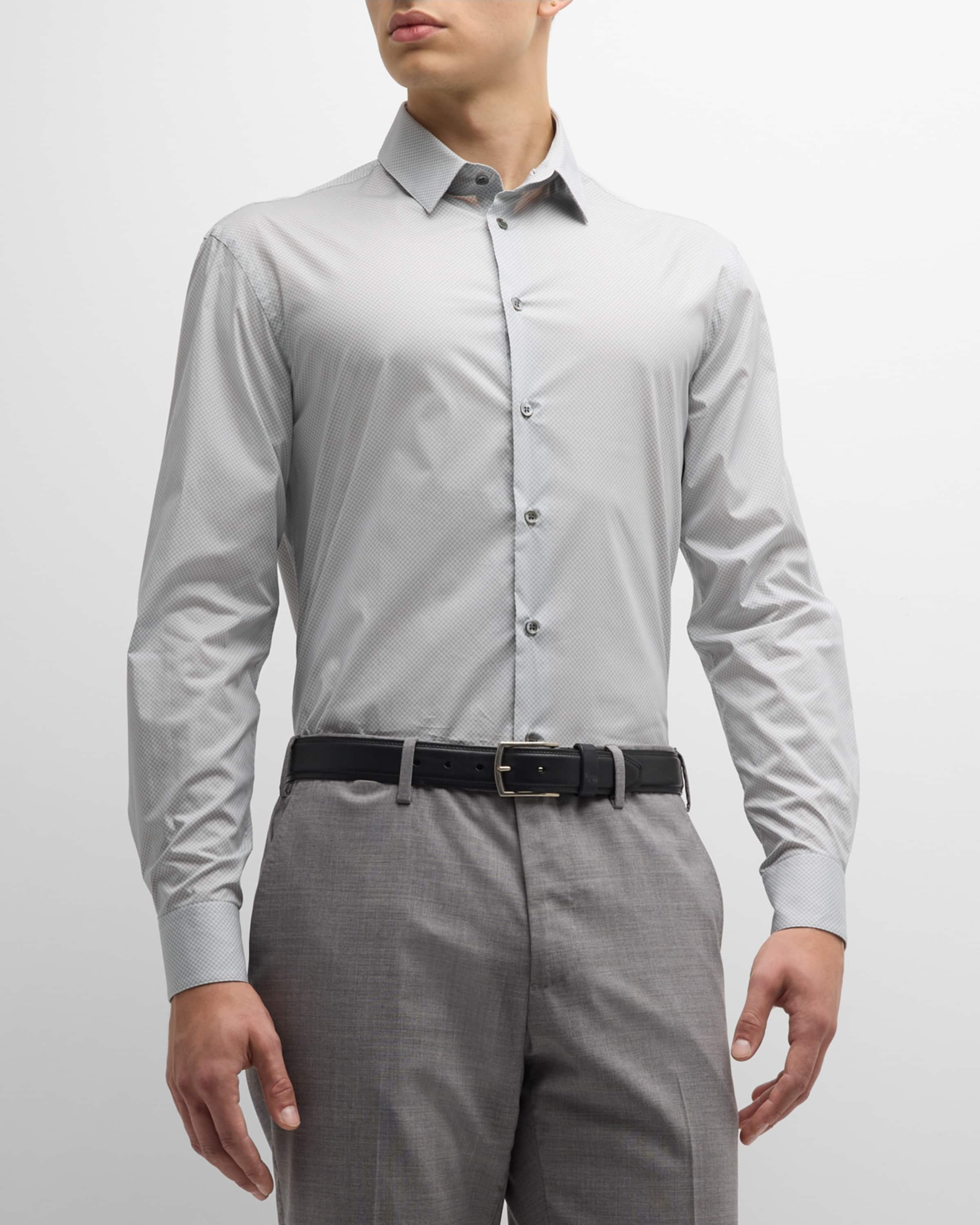 Men's Cotton-Stretch Sport Shirt - 2