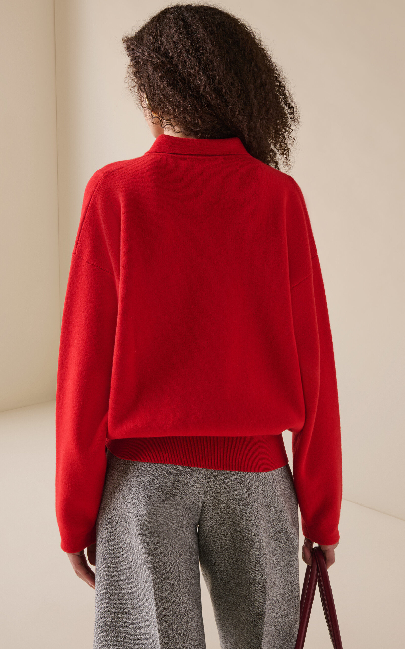 Pallone Wool-Blend Knit Sweater red - 4