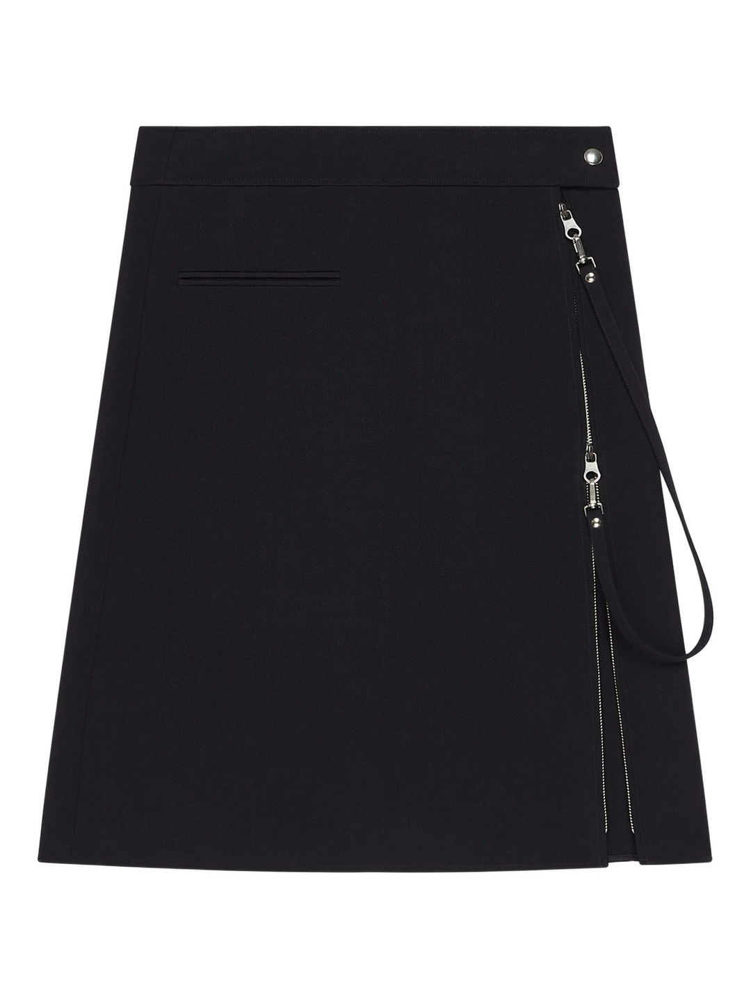 Zipped Heritage Crepe Skirt - 4