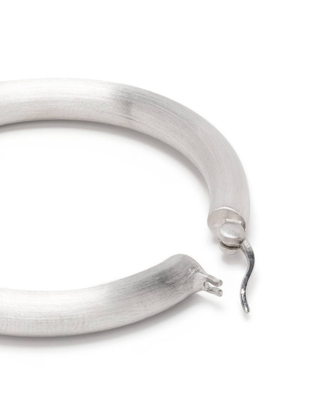 Classic Thick Satin XL hoop earrings - 4
