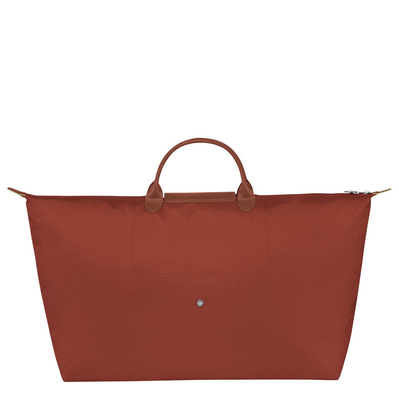 Le Pliage Green M Travel bag Chestnut - Recycled canvas 4