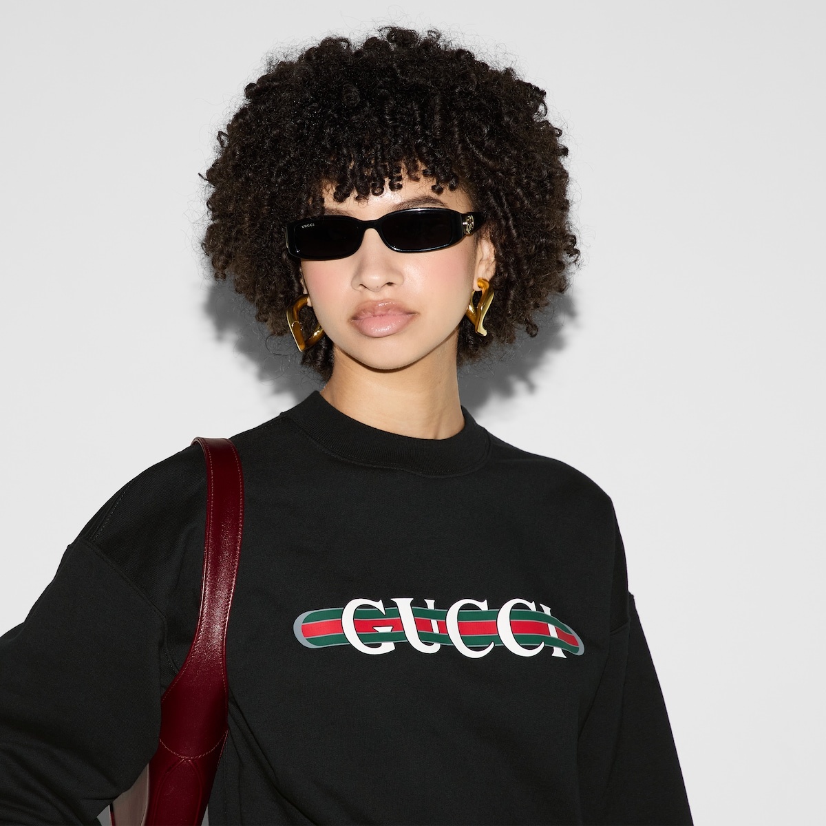 Gucci print felted cotton jersey sweatshirt - 5