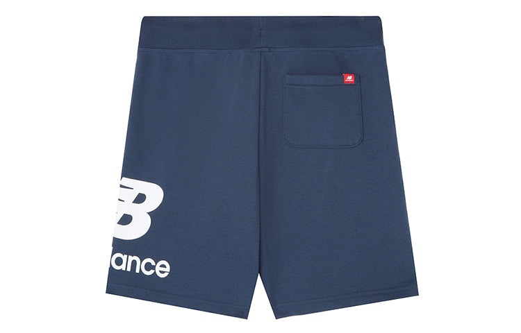 New Balance Logo Print Athletic Shorts 'Blue White' AMS01512-NGO - 2