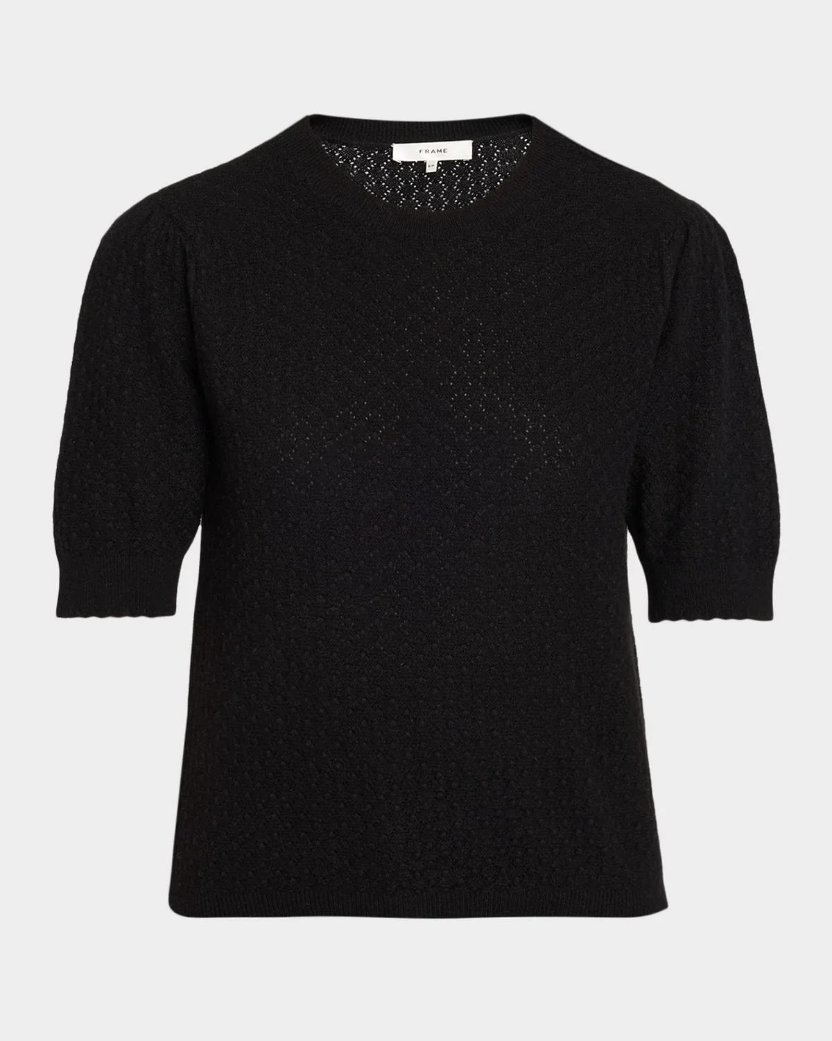 The Gathered Honeycomb Cashmere Sweater - 1