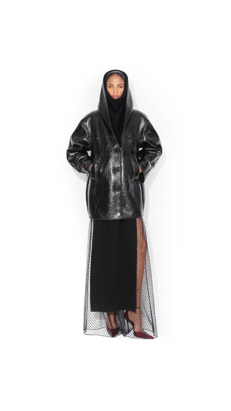 HOODED SHEARLING PARKA 2