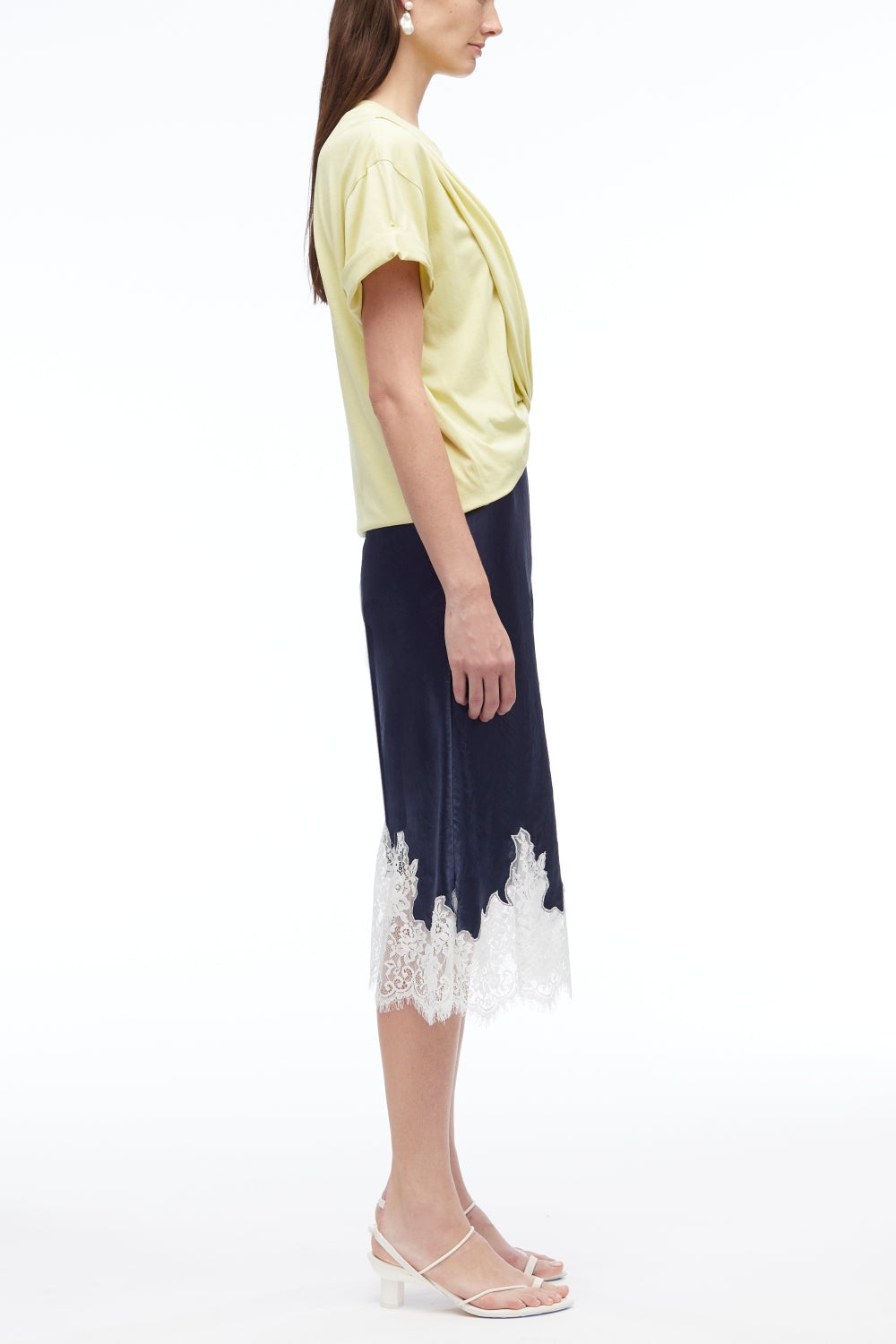 Draped T-Shirt Slip Combo Dress - 4