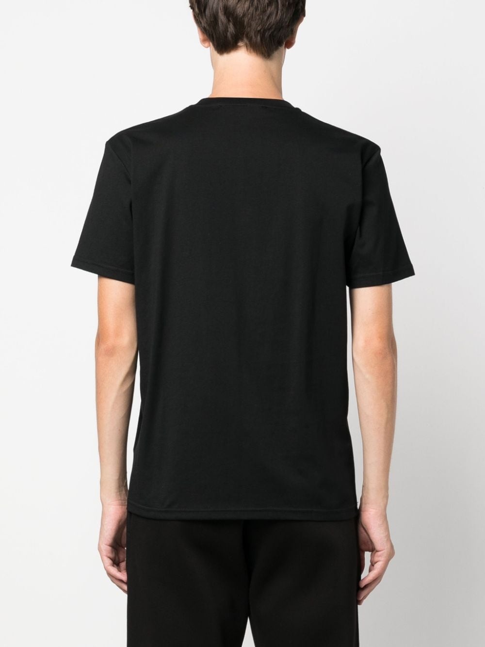 Thunderbolt-embroidered cotton T-shirt - 4