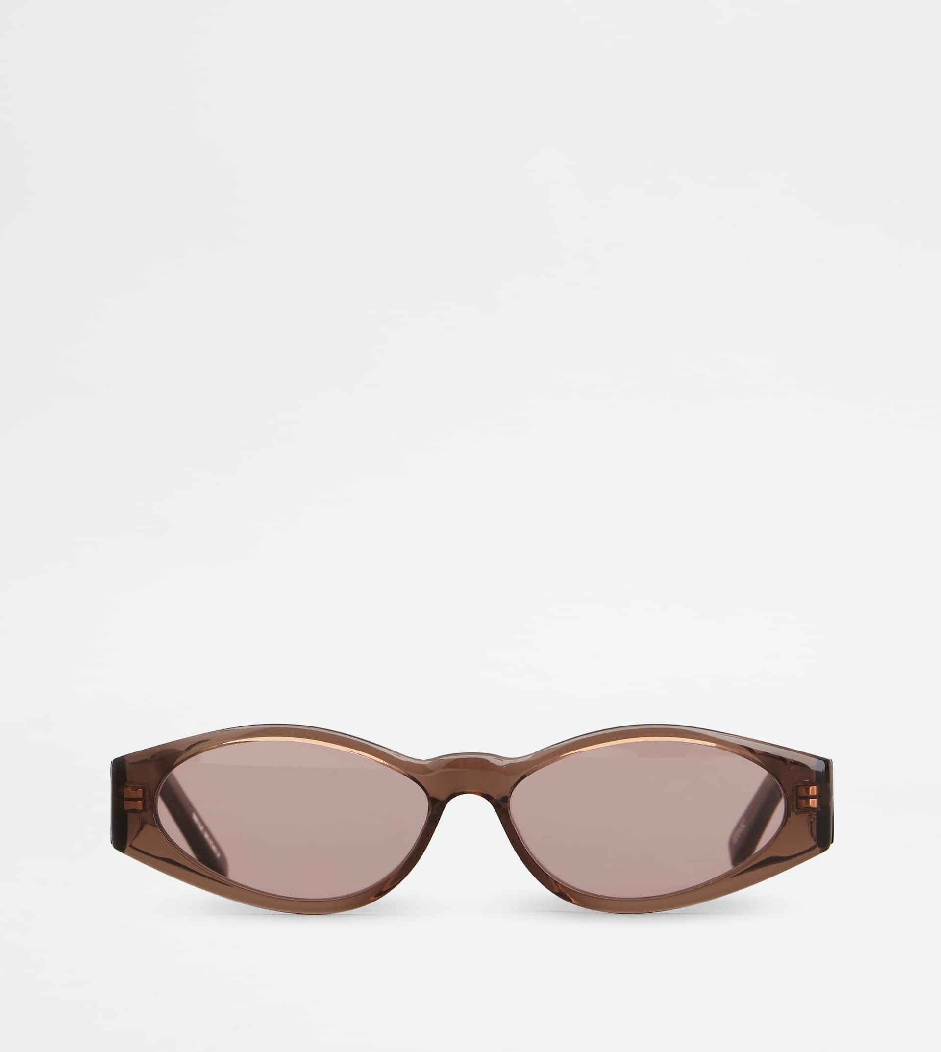 OVAL SUNGLASSES - BROWN - 1