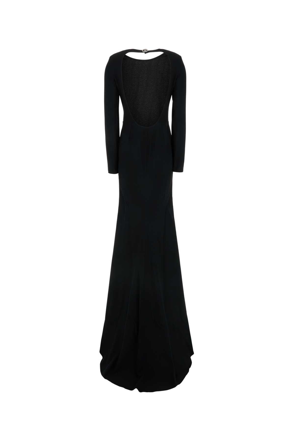 Gucci Women Black Crepe Long Dress - 2