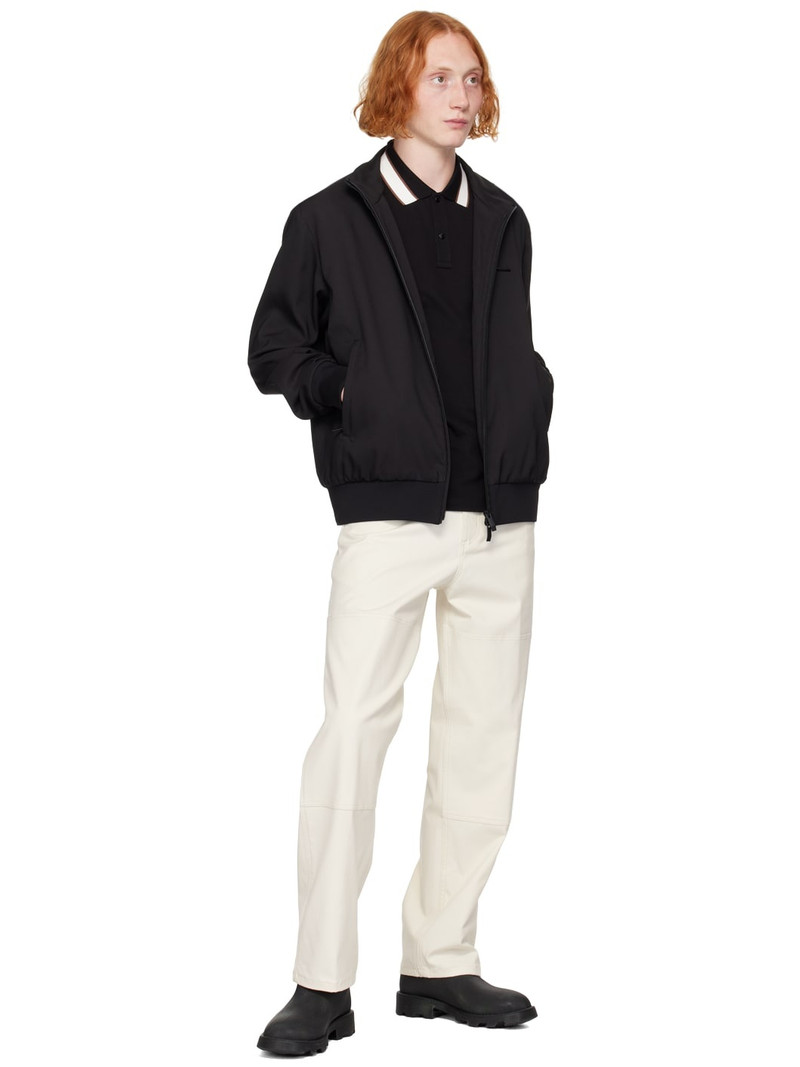 Moncler Black Two-Button Polo outlook