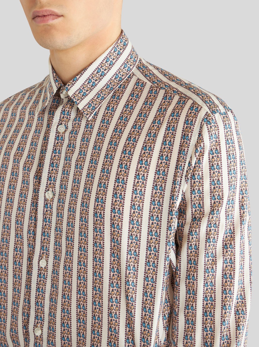 OVERSIZE SHIRT WITH TIE PRINT DESIGNS - 3