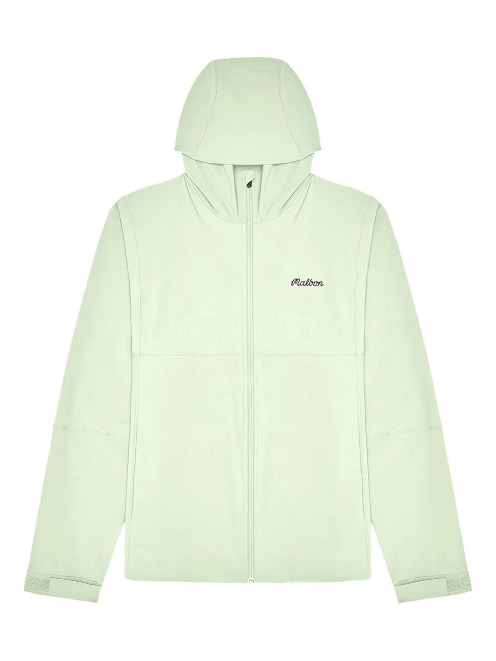 zip-up shell hoodie - 1