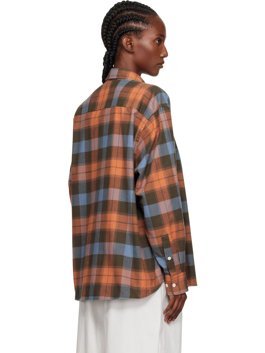 Orange & Blue Claude Shirt - 3