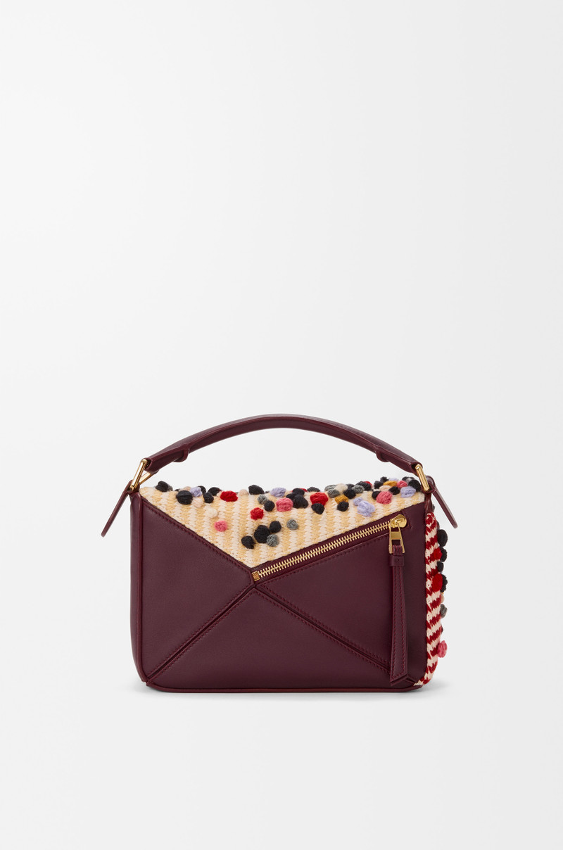Small Puzzle bag in embroidered textile 6