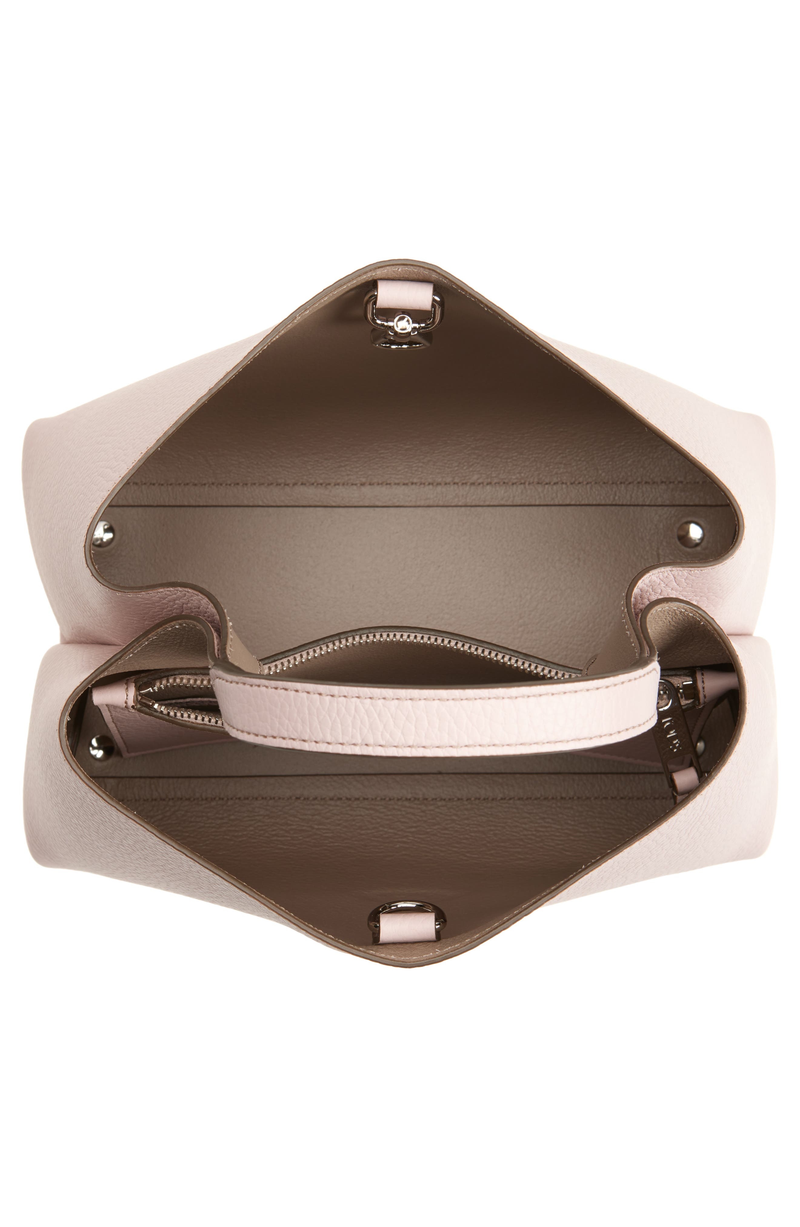 Tod's Micro Leather Top Handle Bag in Shadow Grey/Polvere at Nordstrom - 4