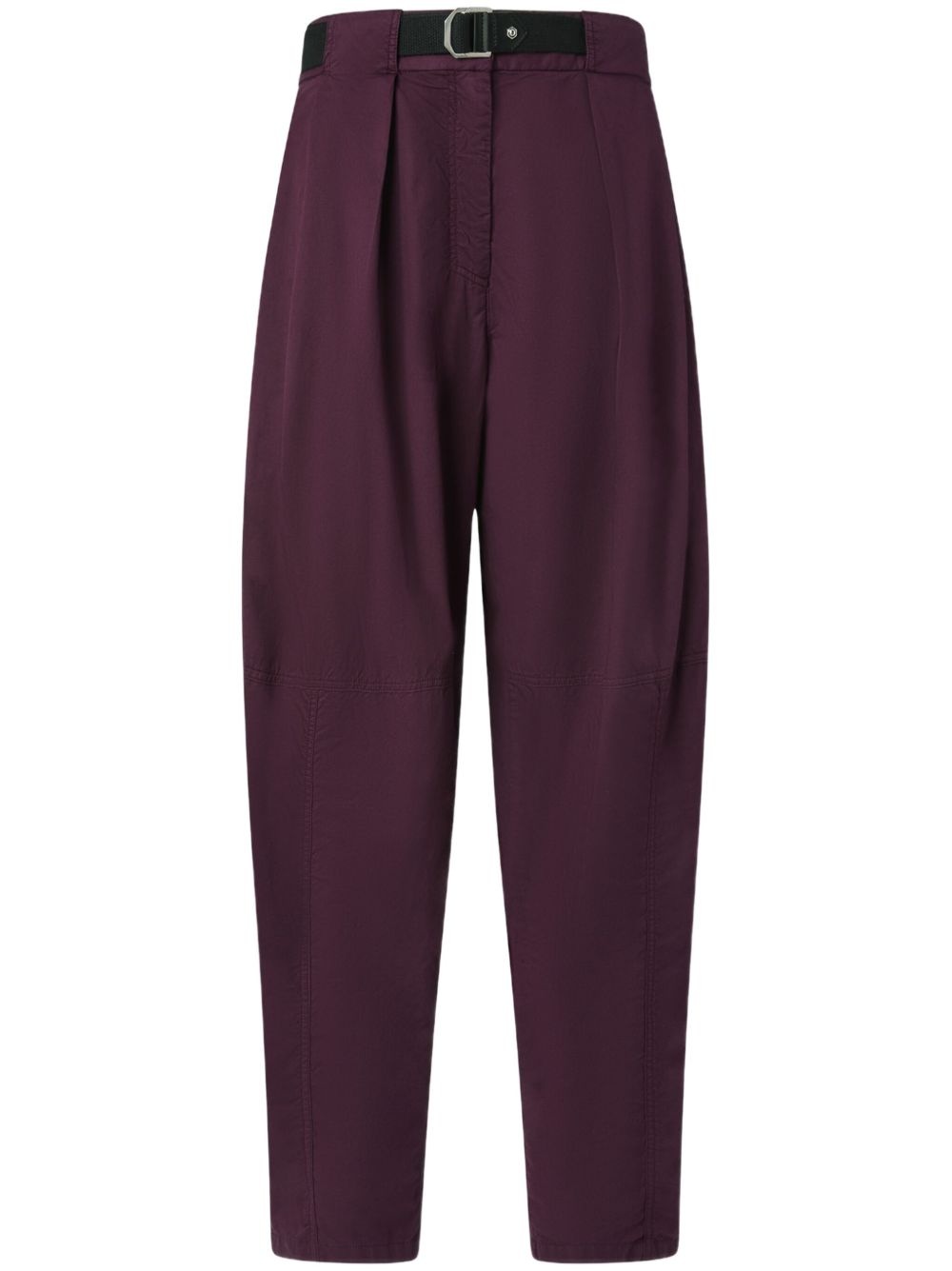 belted tapered trousers - 1