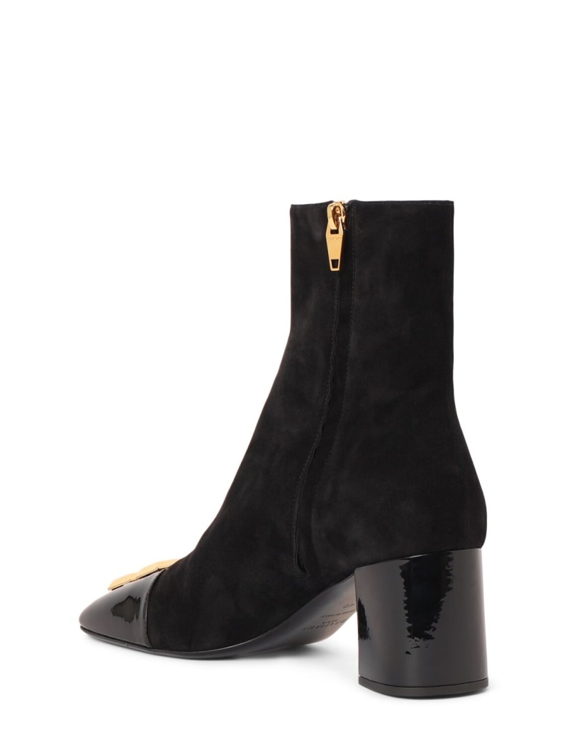 75mm Edna suede ankle boots - 4