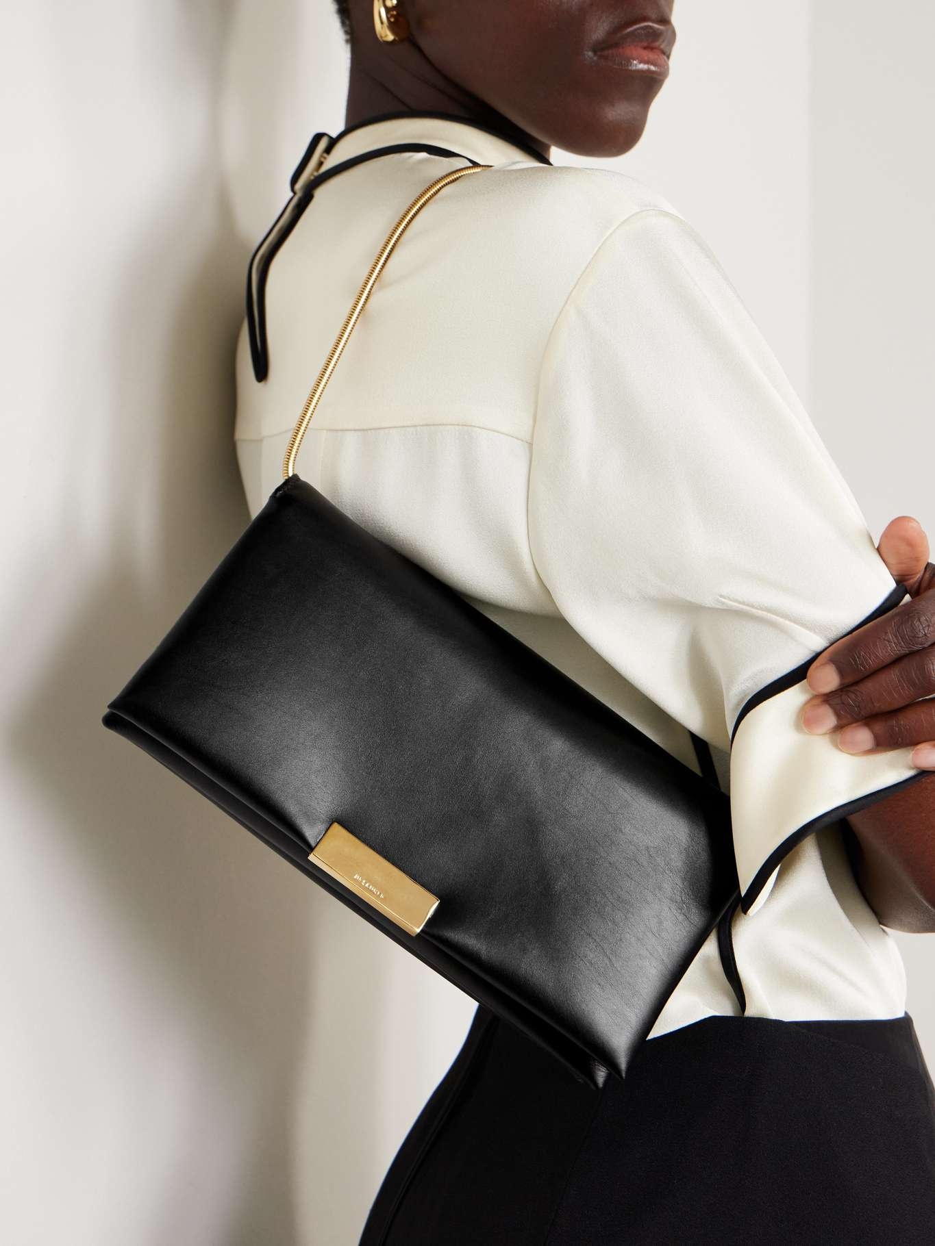 Leather clutch Black - 6