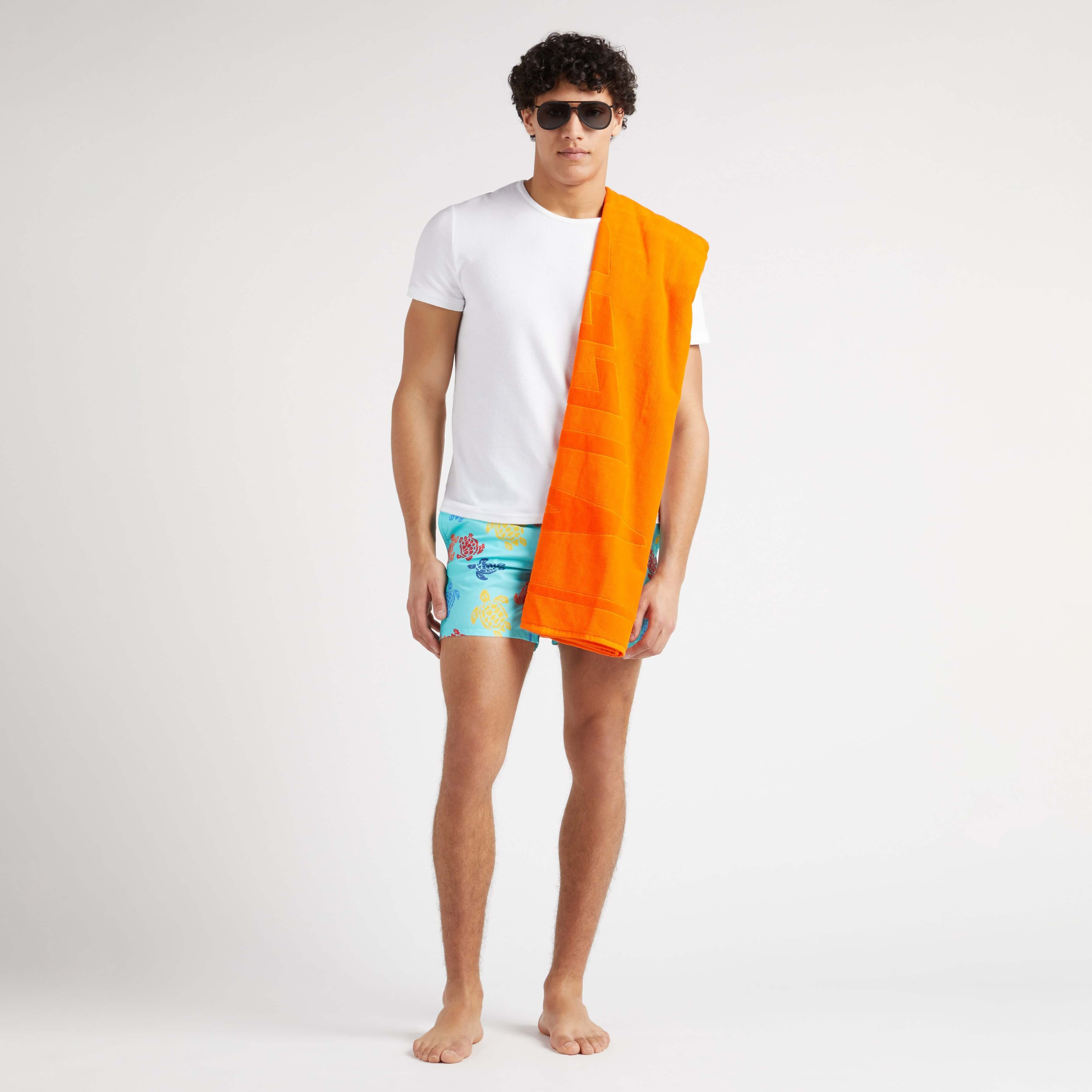 Men Swim Shorts Ronde des Tortues Tricot - Vilebrequin x Falke - 5