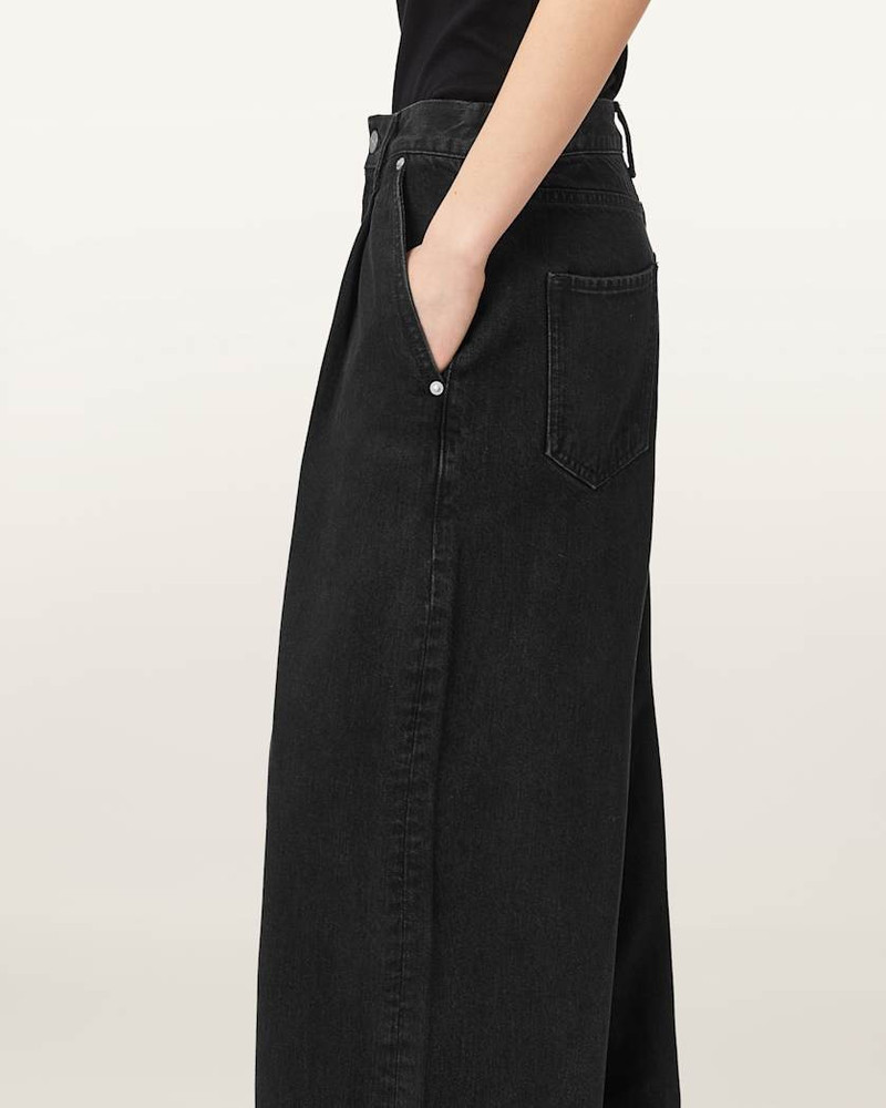 HAZE PLEATED WIDE LEG JEANS 6