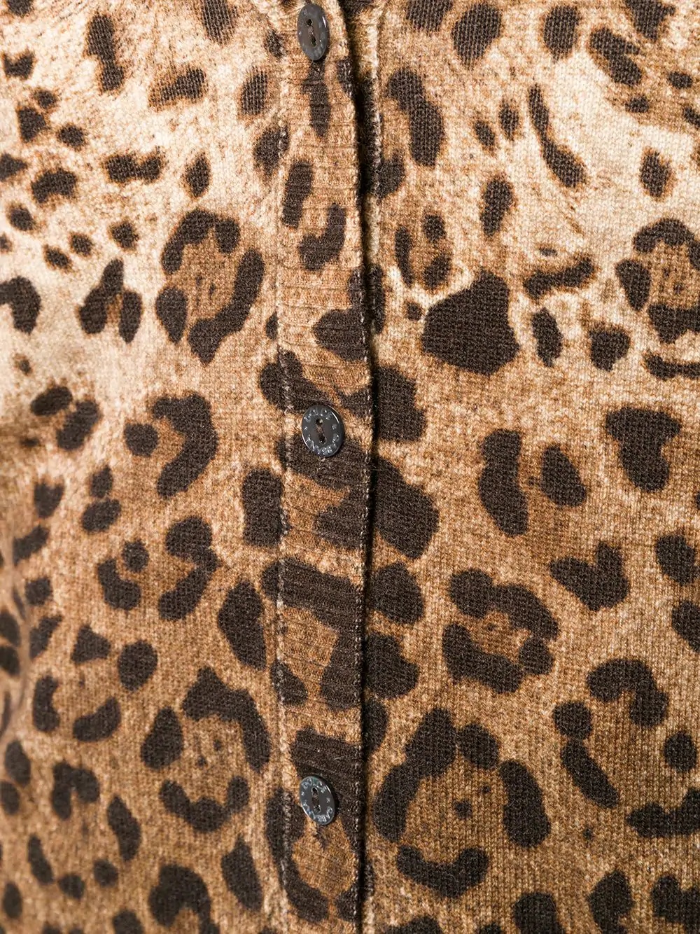 leopard print cardigan - 5