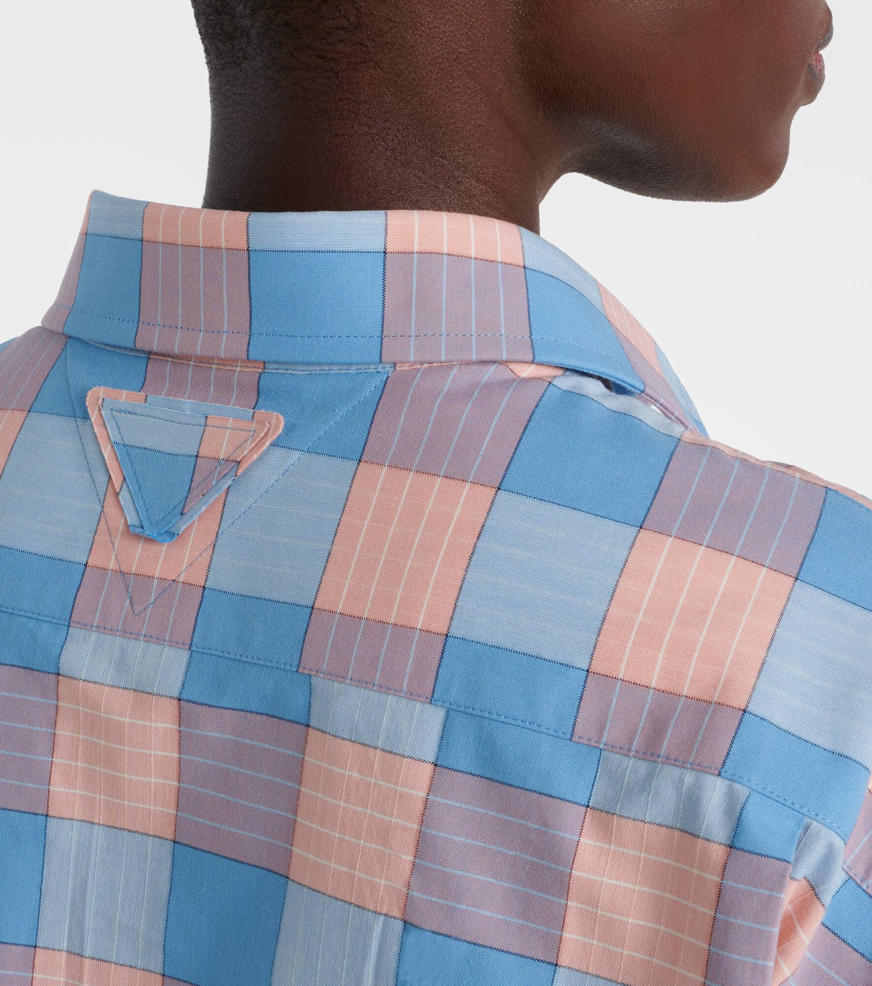 Checked cotton poplin shirt - 6