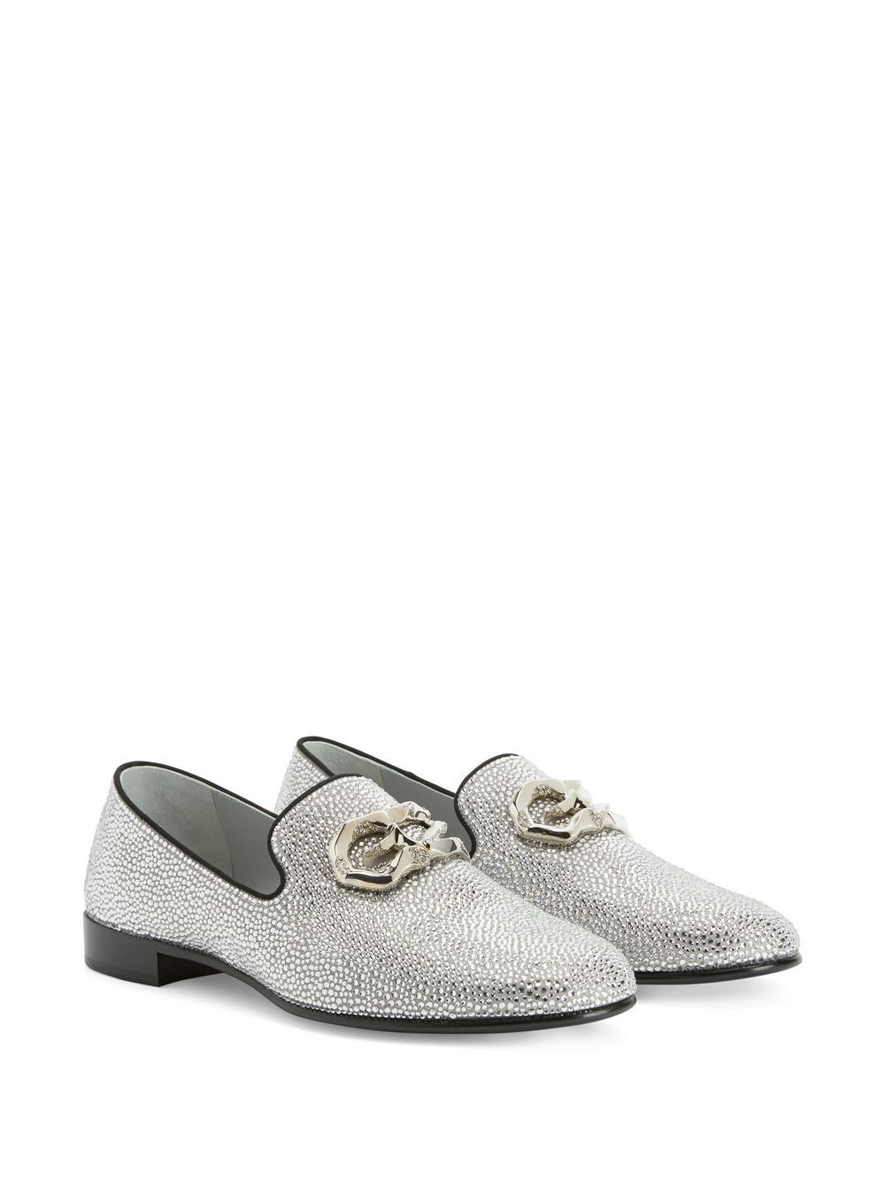 Leopoldino crystal leather loafers - 2