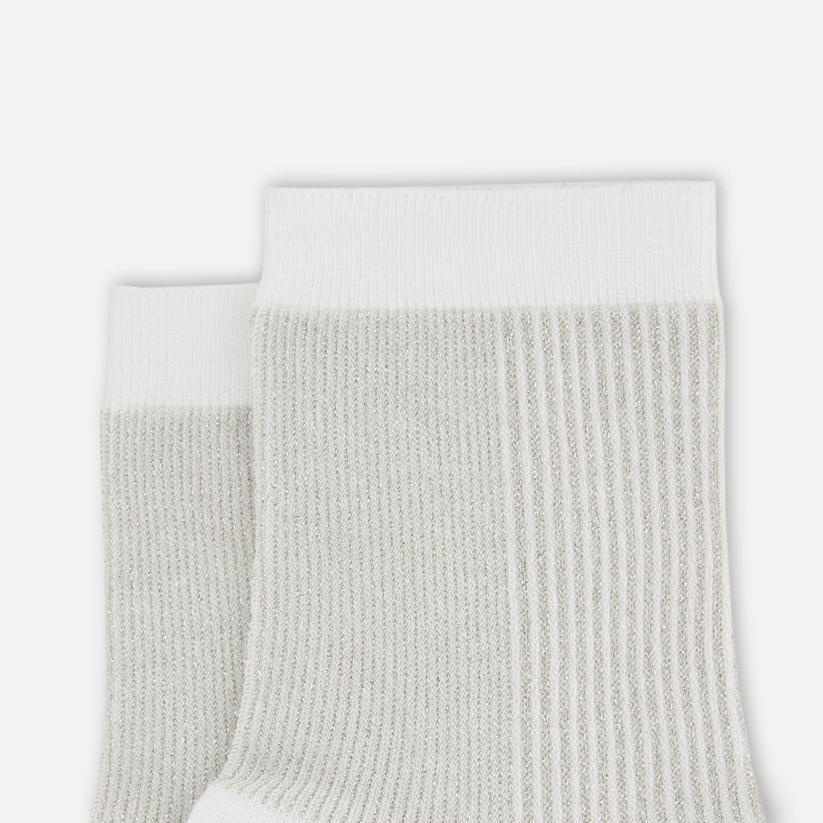 Pinstripe Socks Grey - 2