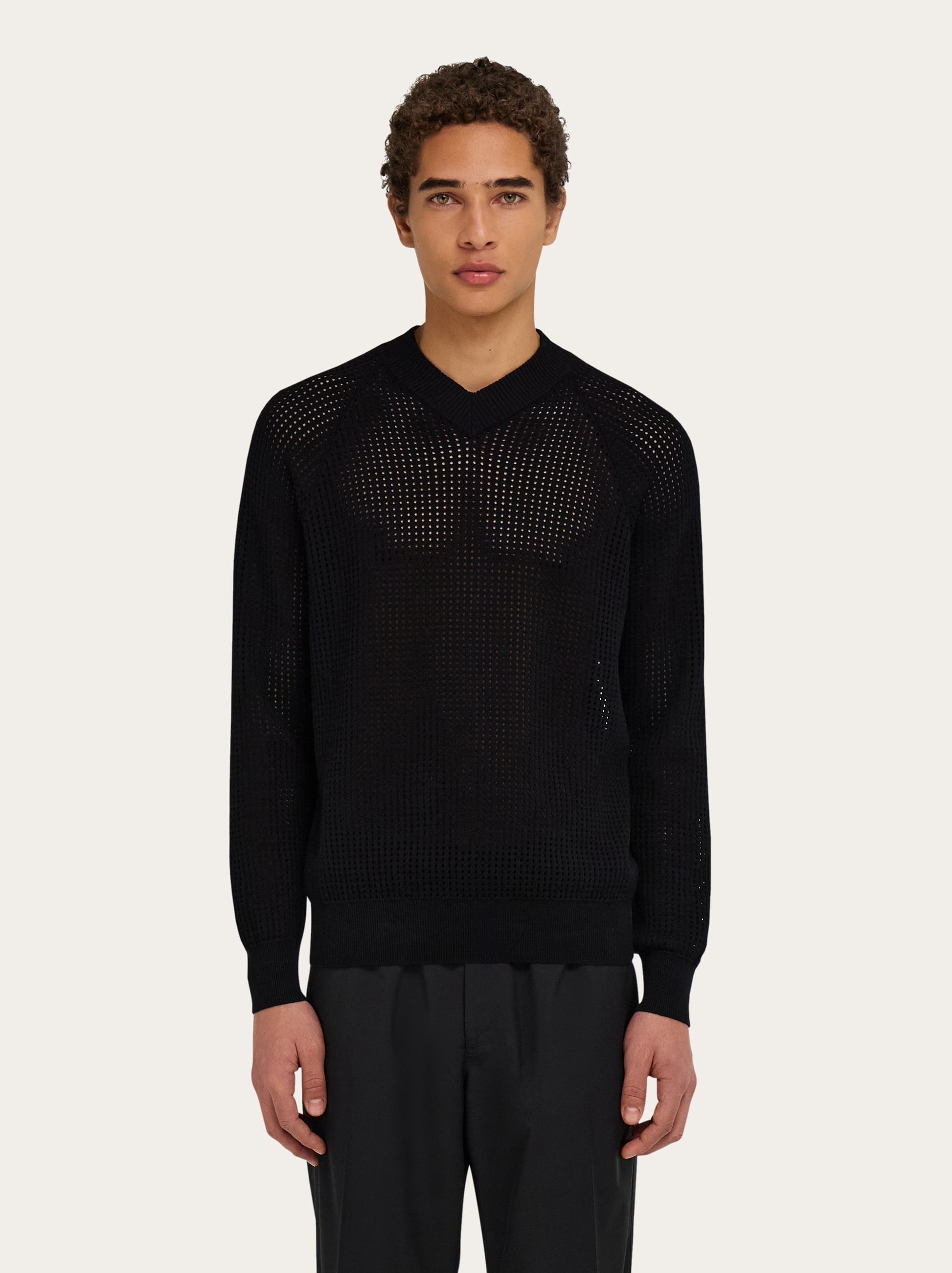 Open knit sweater - 2