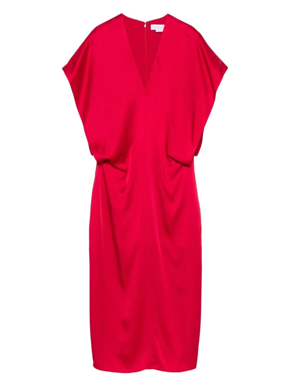 Stella Mccartney Women Satin V-Necked Midi Dress - 1