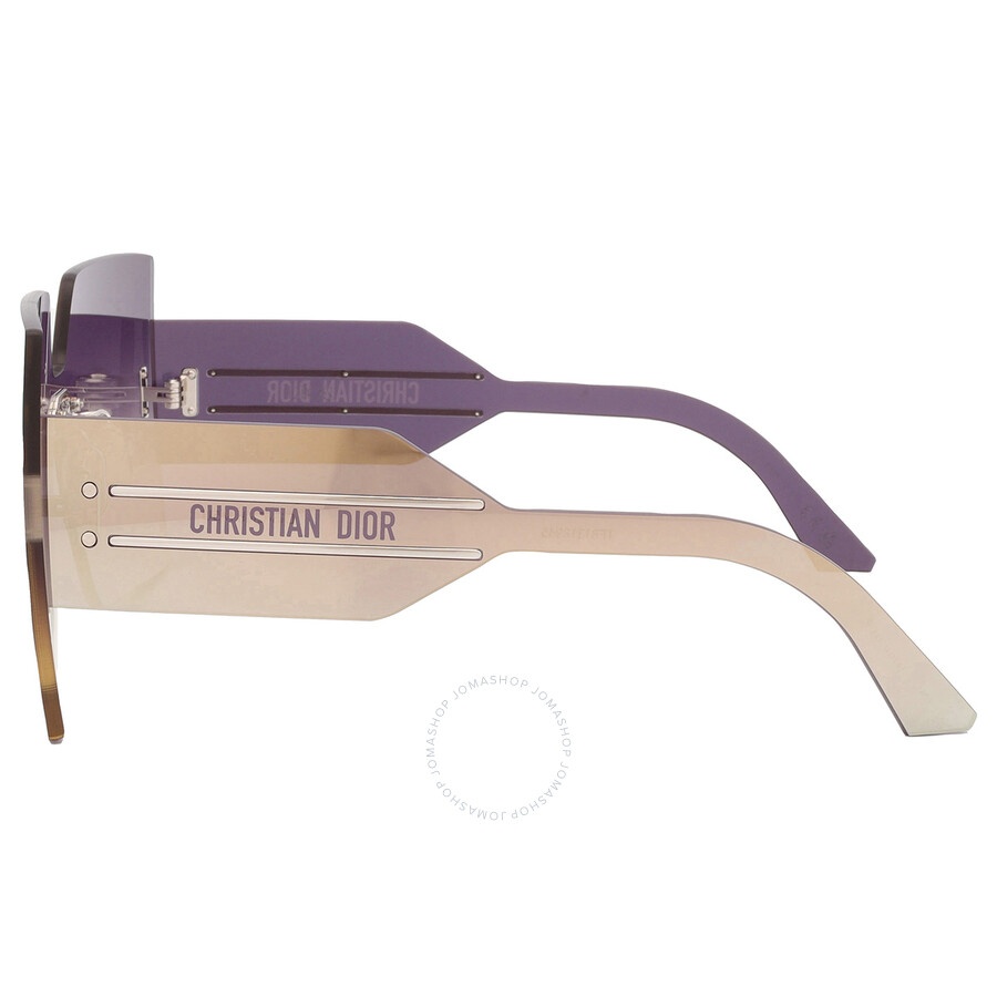 Dior DIORCLUB M5U Grey Gradient Gold Flash Shield Ladies Sunglasses CD40117U 16Z 143 - 5