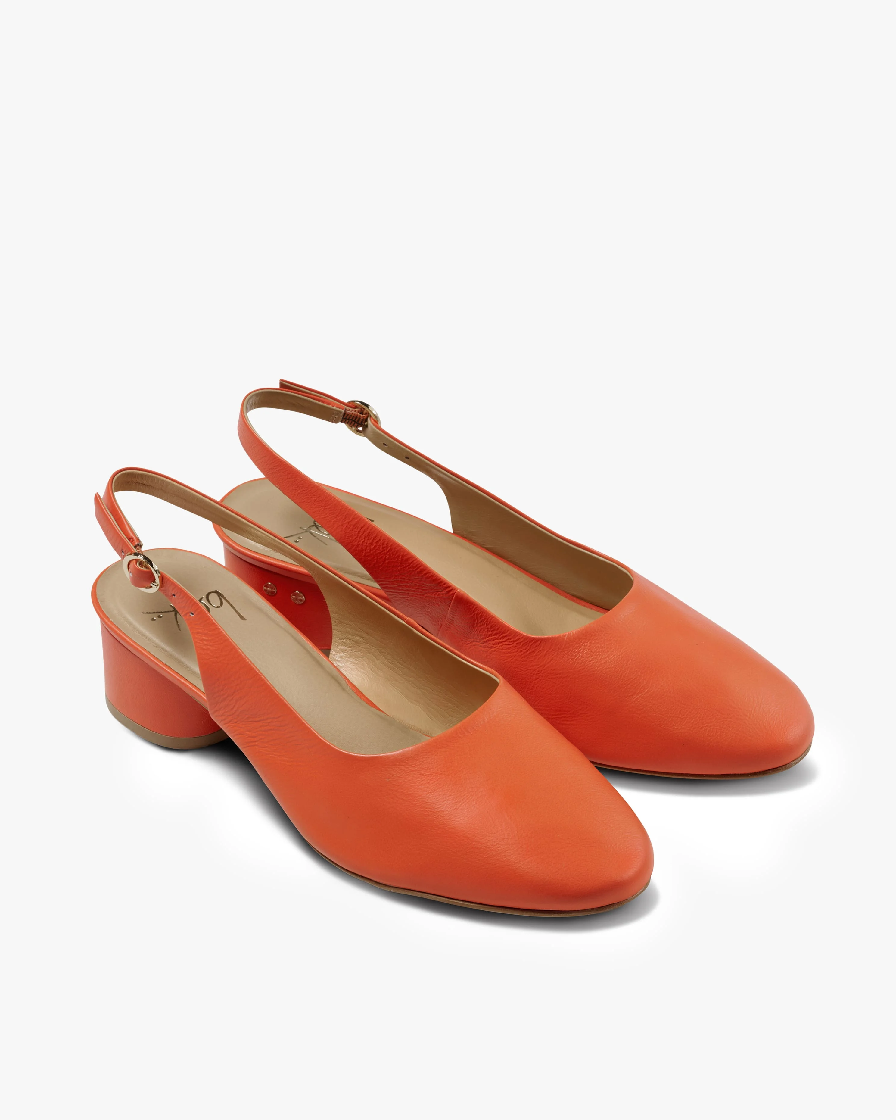 Lora Leather Ballet Slingback Heel - 1