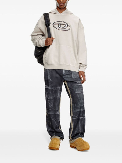 Diesel S-Boxt logo-print cotton hoodie outlook